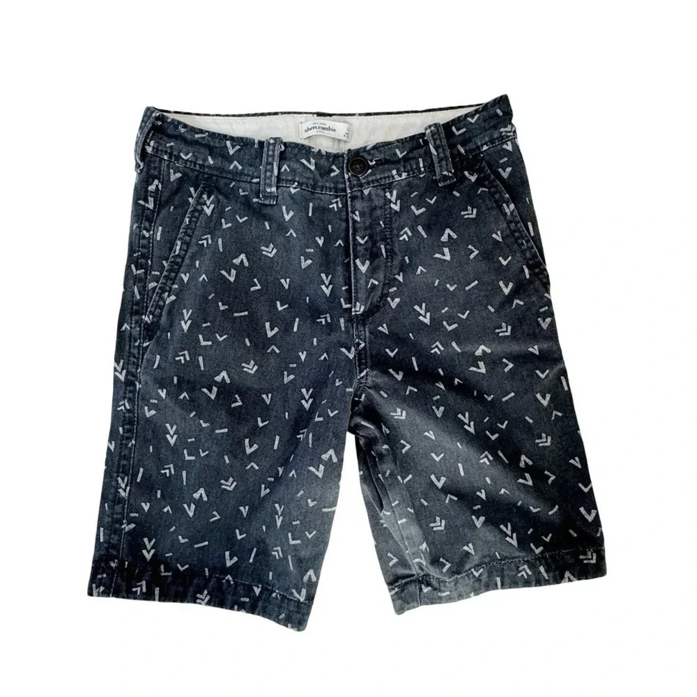 Abercrombie & Fitch || Boy’s Chino Pants Geo Faded Wash Navy 14